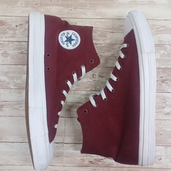 Converse Chuck Taylor II (discontinued) High Tops Maroon Lunarlon Men's Size 13 - Picture 7 of 15